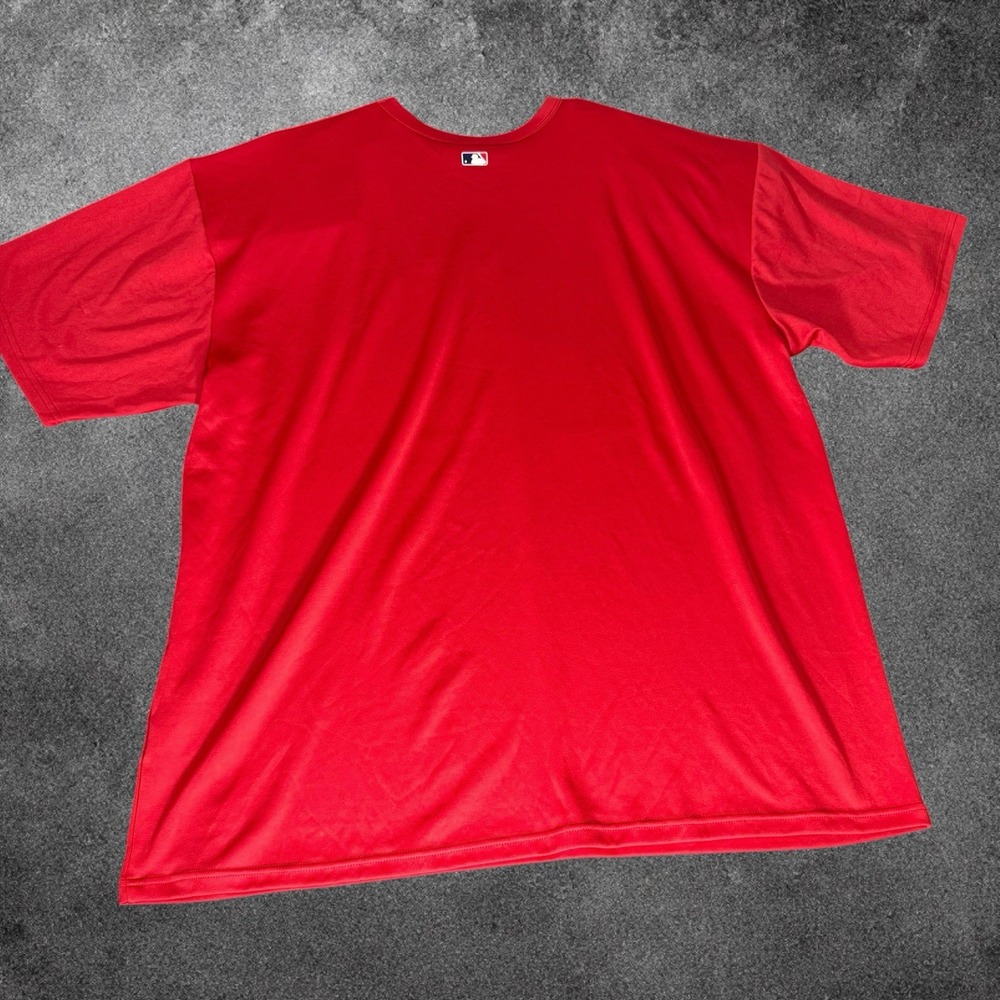 Nike Boston Red Sox MLB Baseball Men's T-Shirt Dri-Fit Short Sleeve Red Size XXL - Picture 8 of 8